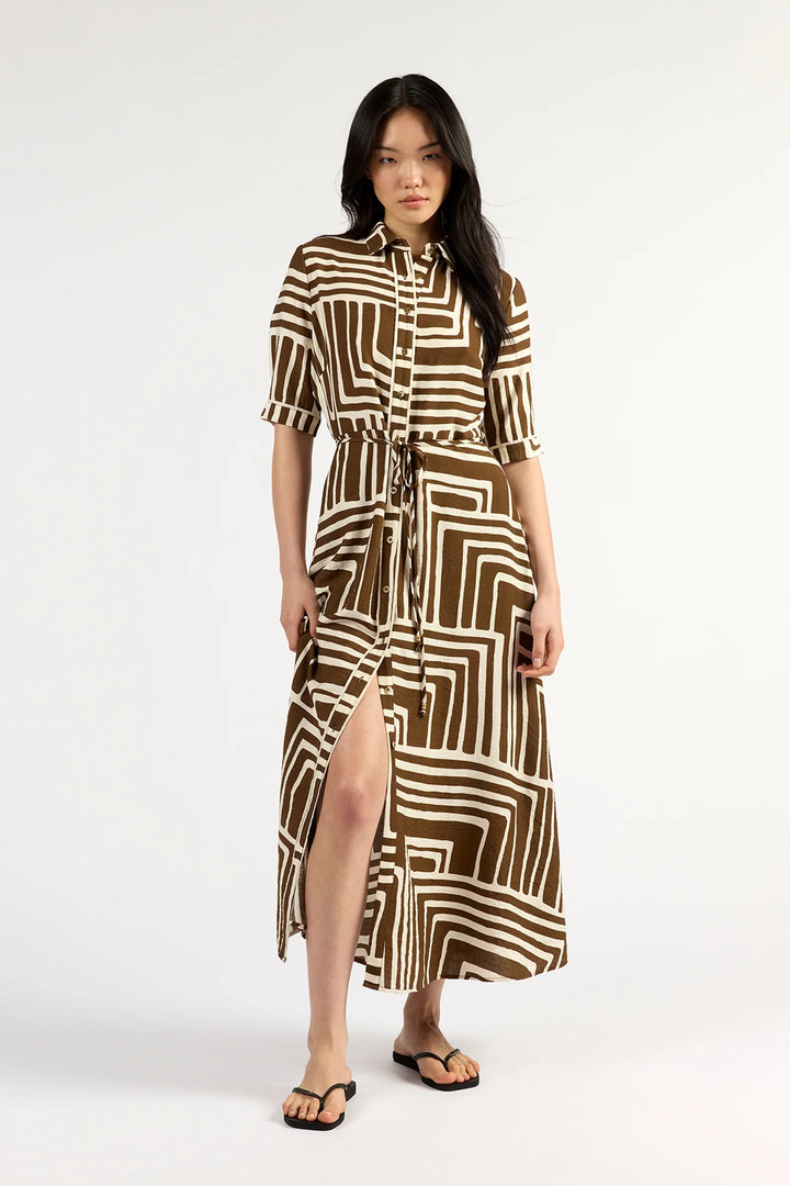 Nicola Dress | Choc Geo