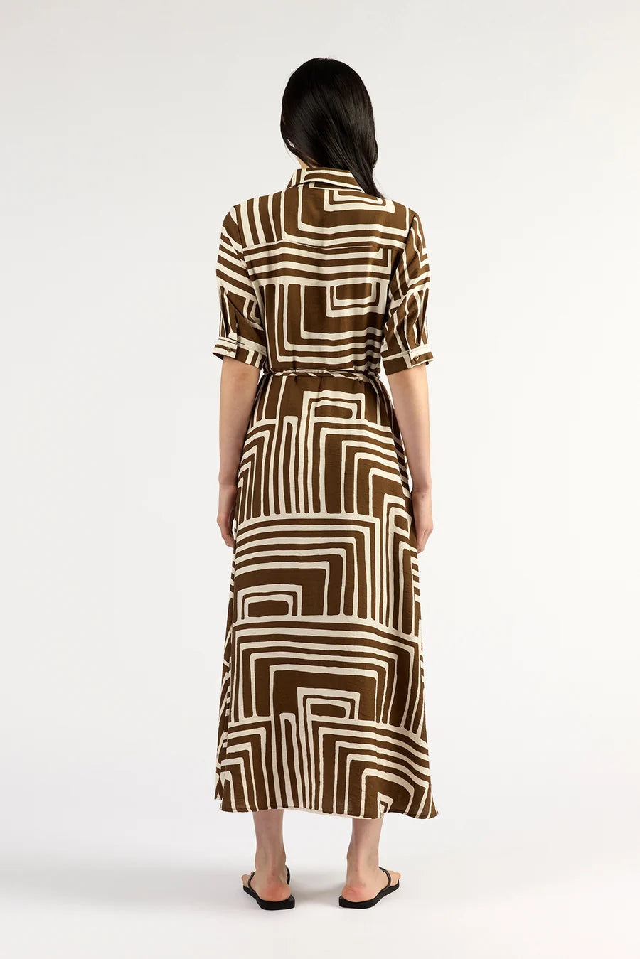 Nicola Dress | Choc Geo