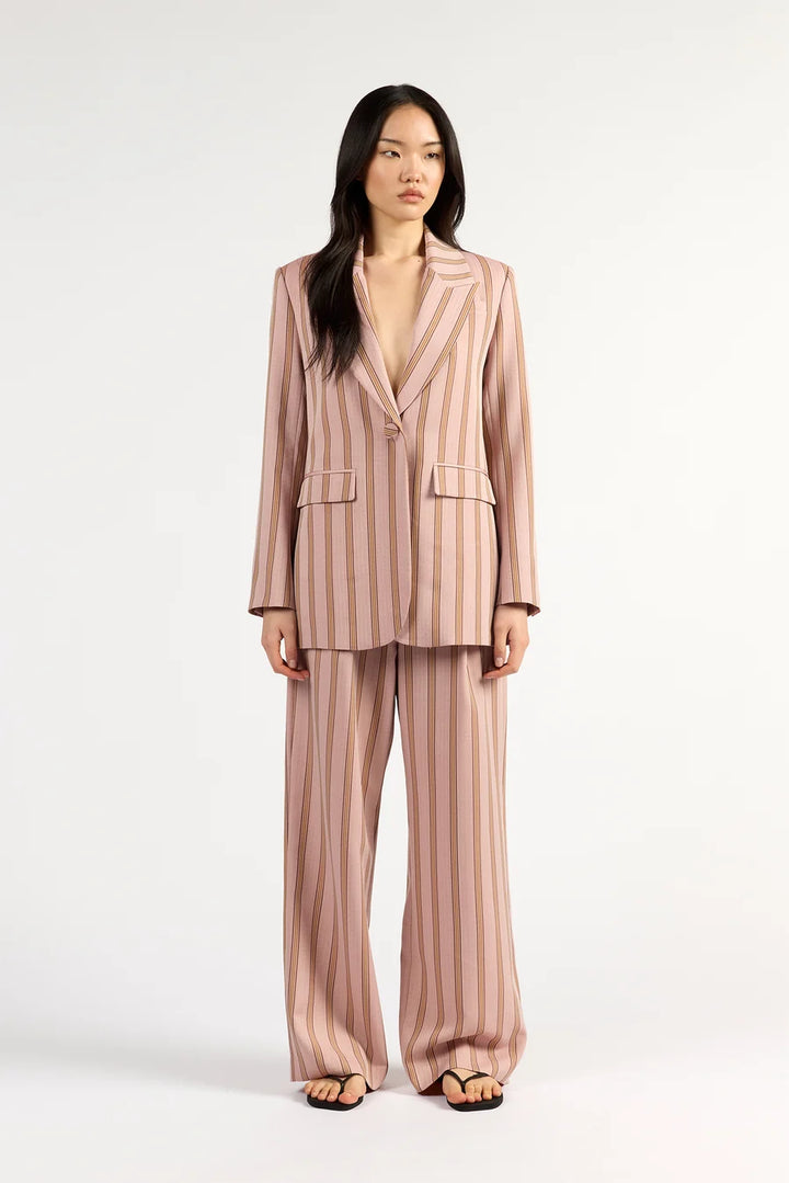 Paris Blazer | Rosewood Stripe