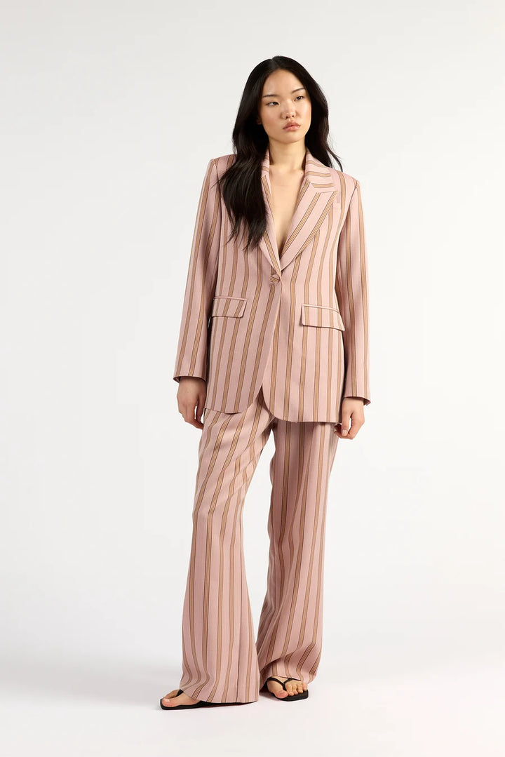 Paris Blazer | Rosewood Stripe
