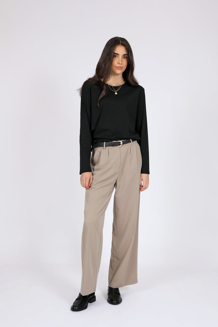 Uno Long Sleeve Tee | Black