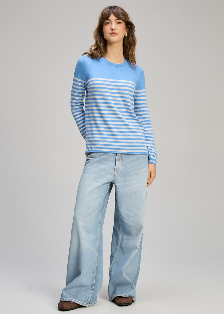 Detail Stripe Crew | Blueberry