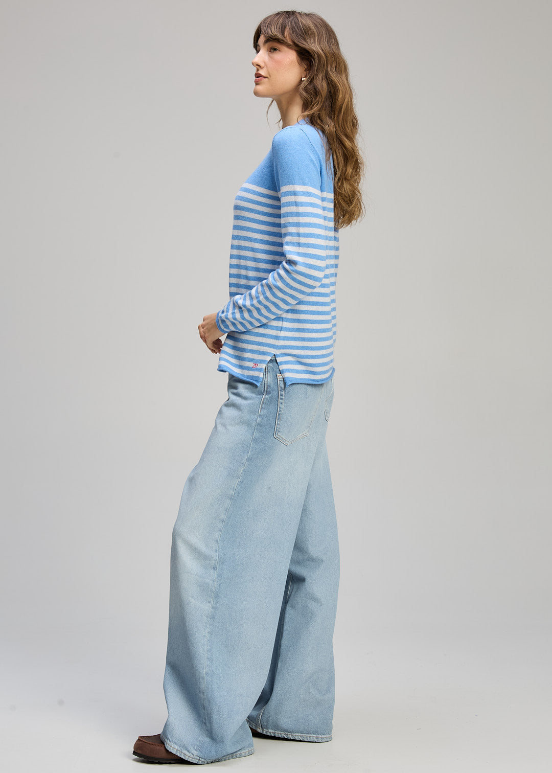 Detail Stripe Crew | Blueberry