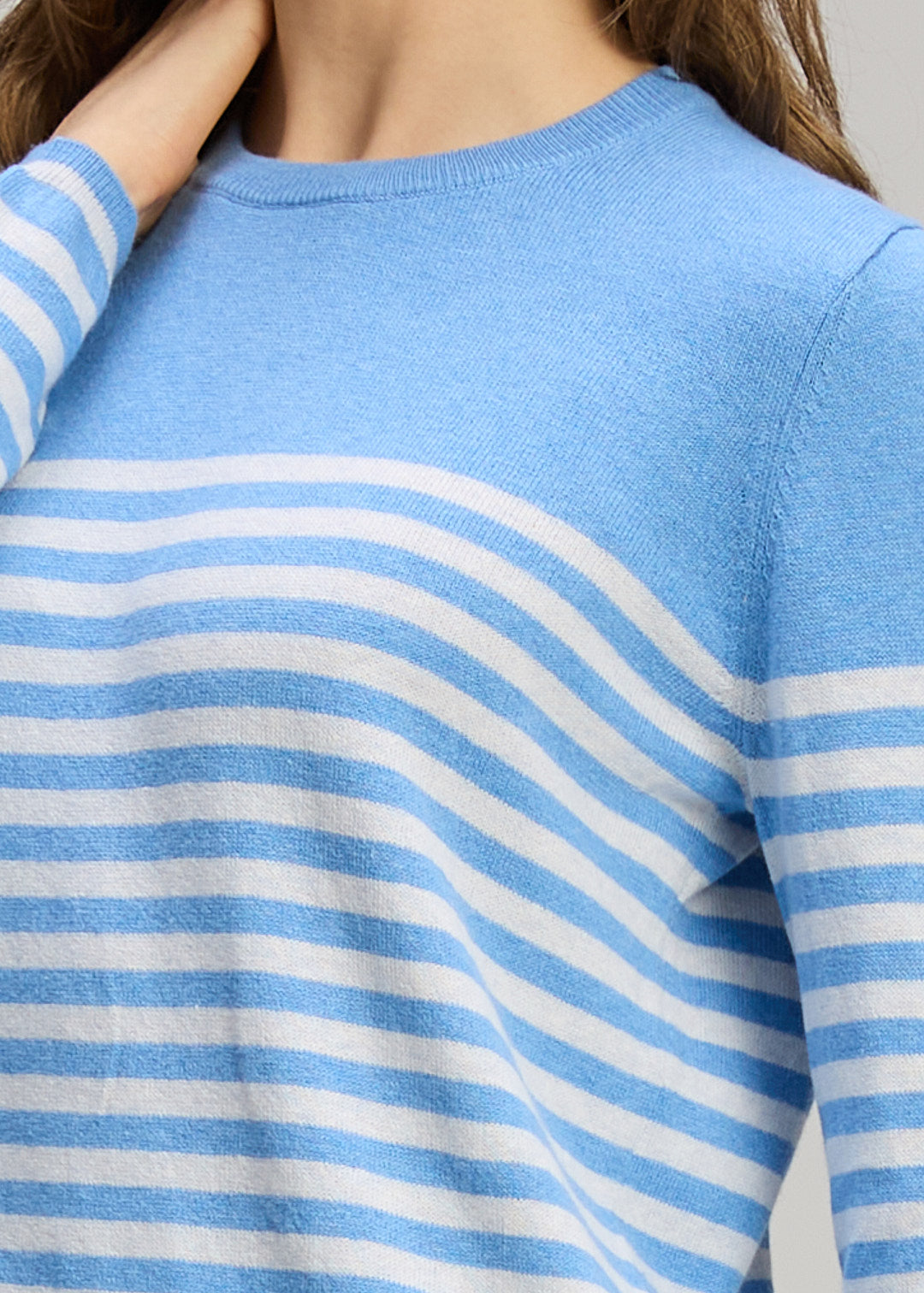 Detail Stripe Crew | Blueberry