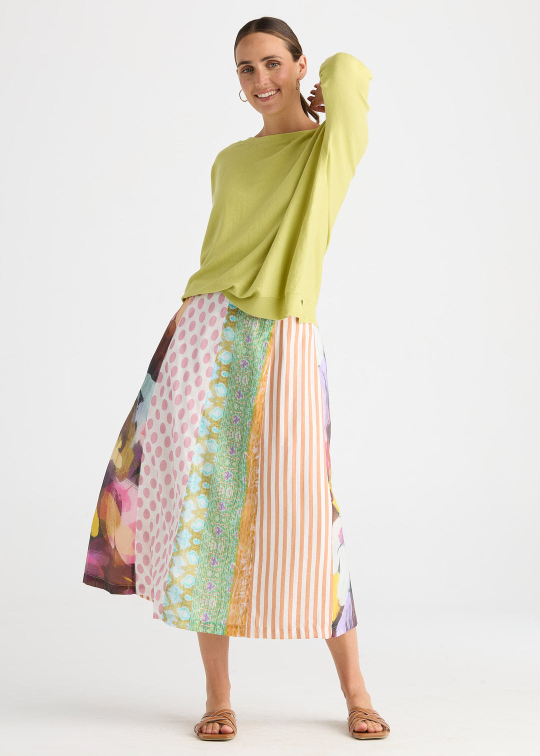 Button Boat Neck | Palm