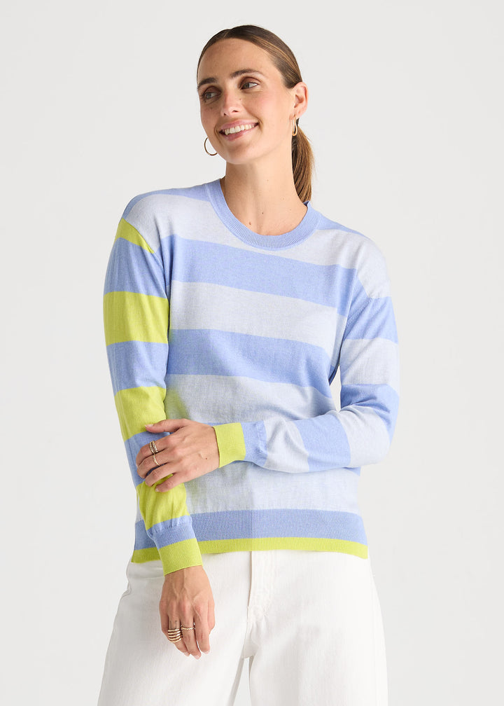 Coastal Stripe | Bluebell