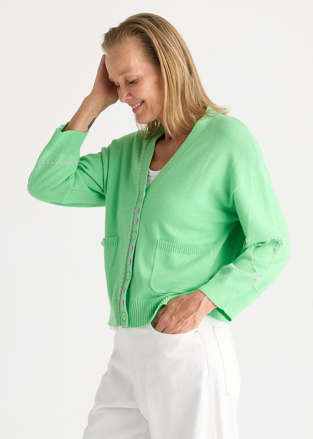 Sweet Heart Cardi | Apple