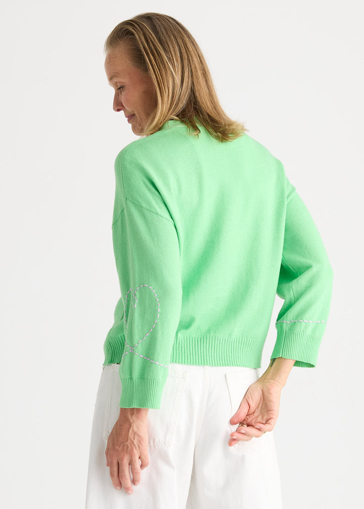 Sweet Heart Cardi | Apple