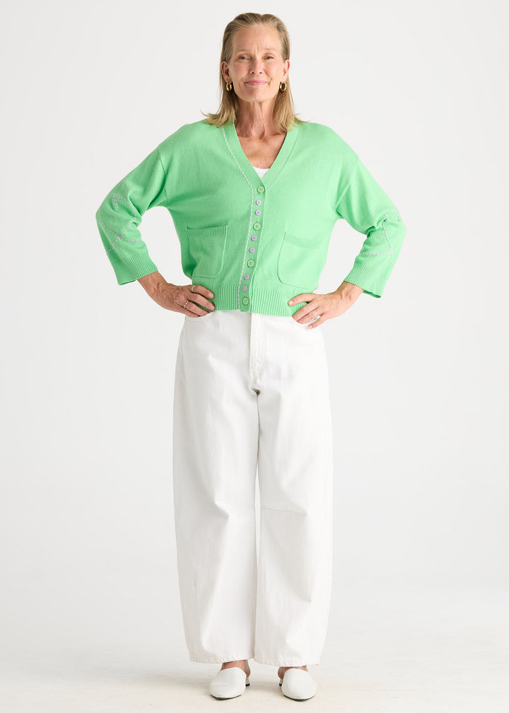 Sweet Heart Cardi | Apple