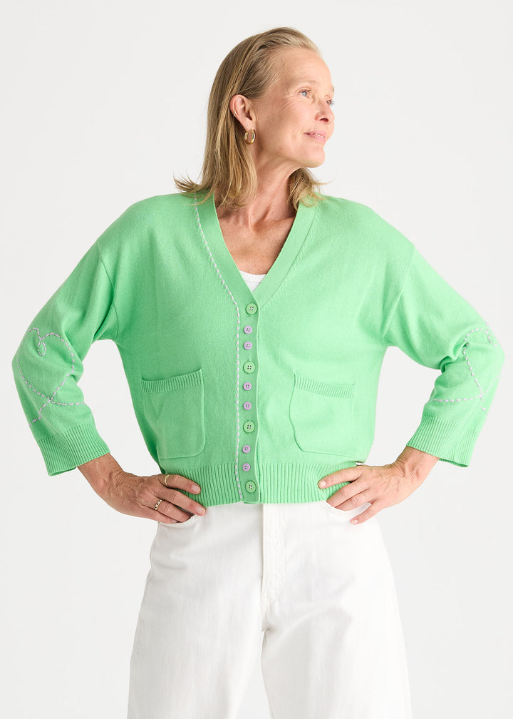 Sweet Heart Cardi | Apple