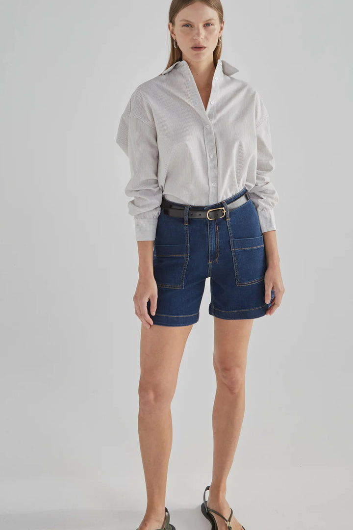 Zaplin Denim Short | Paris Blue