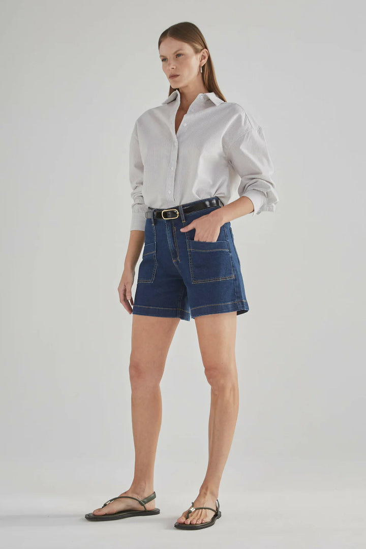 Zaplin Denim Short | Paris Blue