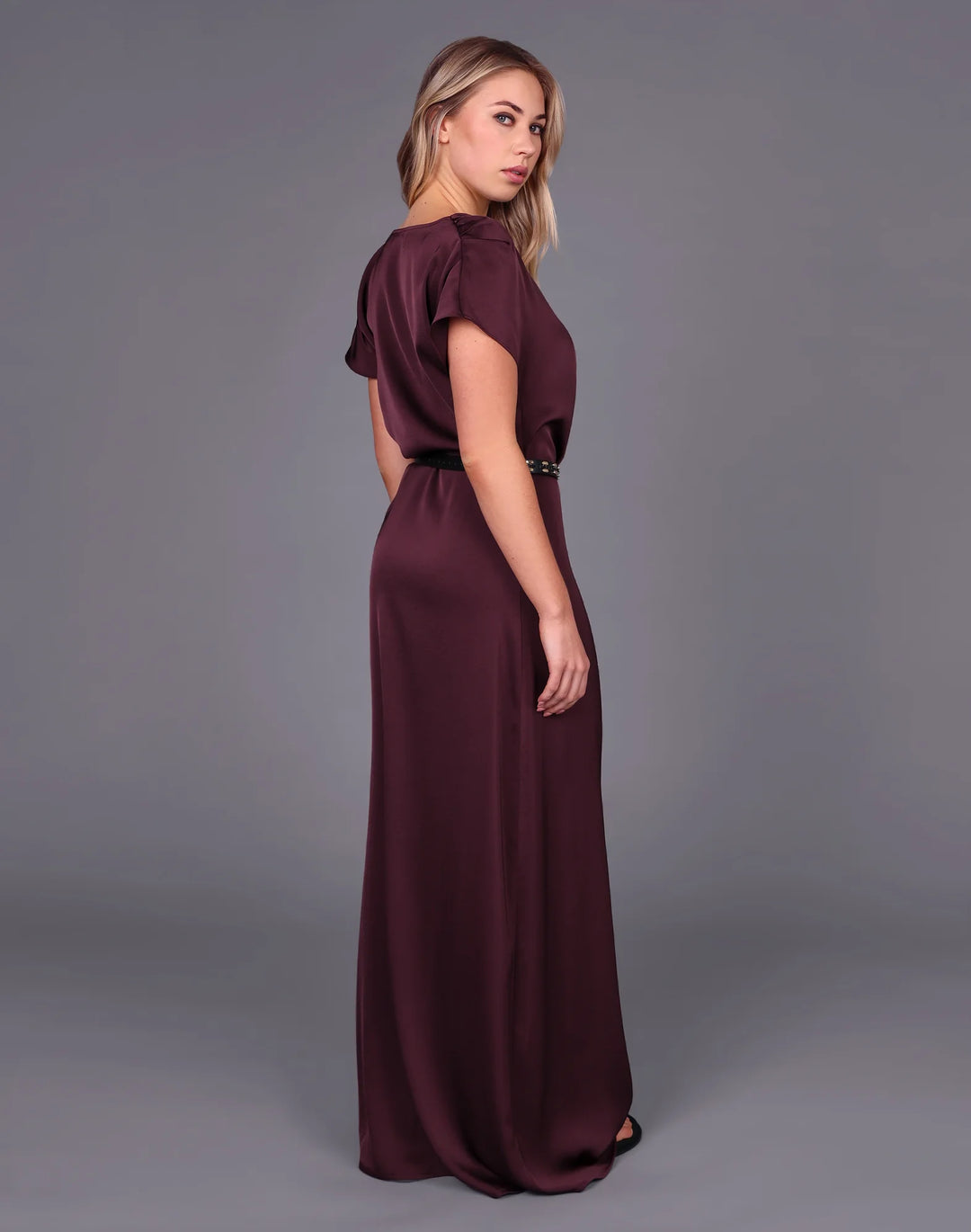 Drape Front Maxi Dress | Raisin
