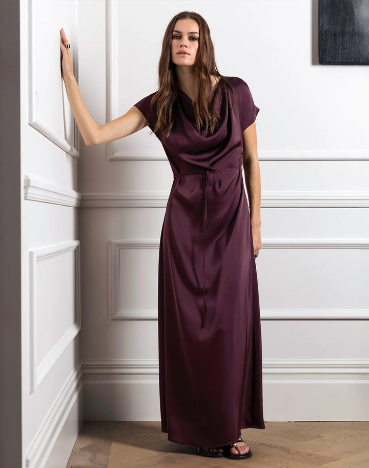 Drape Front Maxi Dress | Raisin