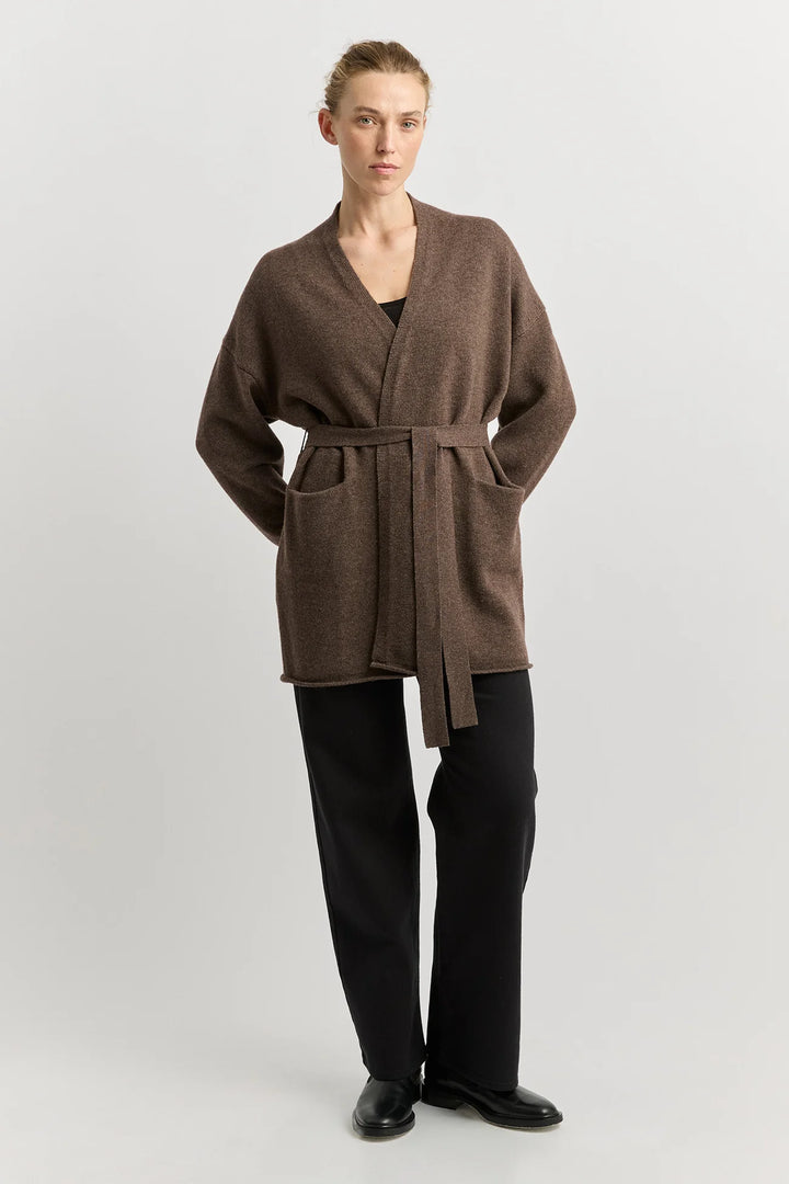 Relaxed Knit Cardigan | Mocha