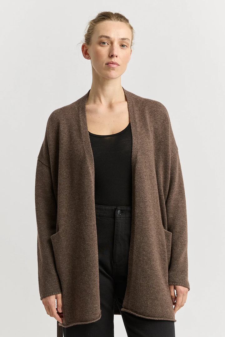 Relaxed Knit Cardigan | Mocha