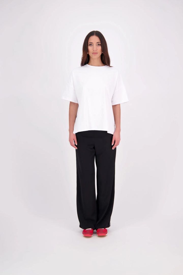 Gin Piped Pant | Black/White