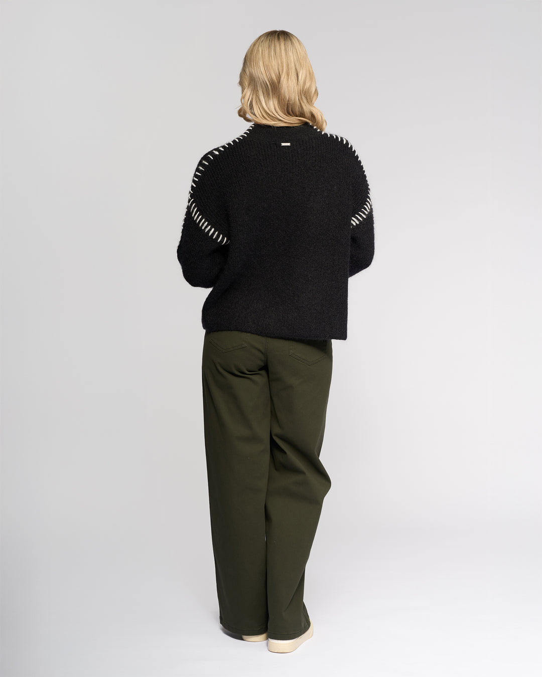 Lennox Sweater | Black/White