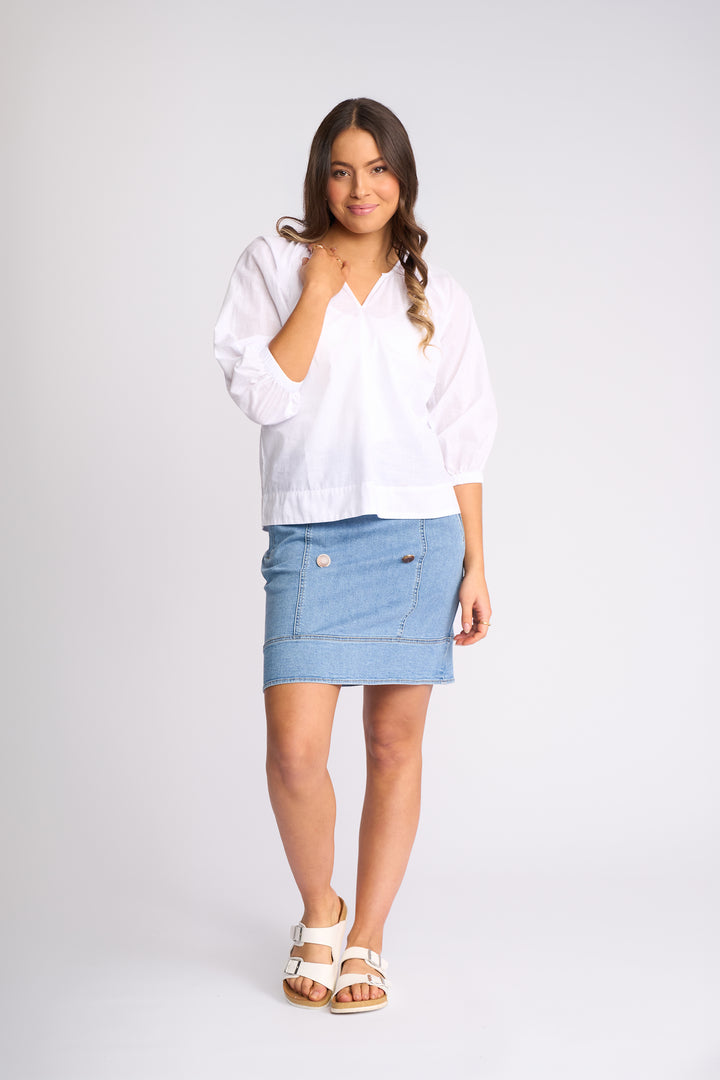 Avery Top | White