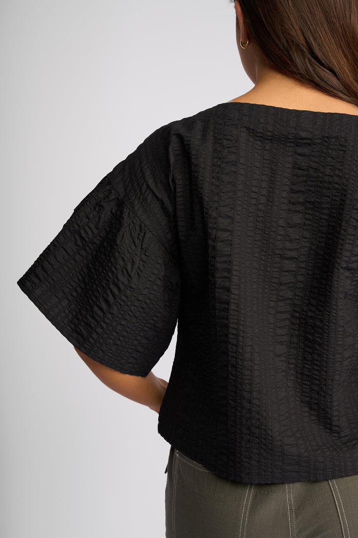 Brooke Top | Black Texture