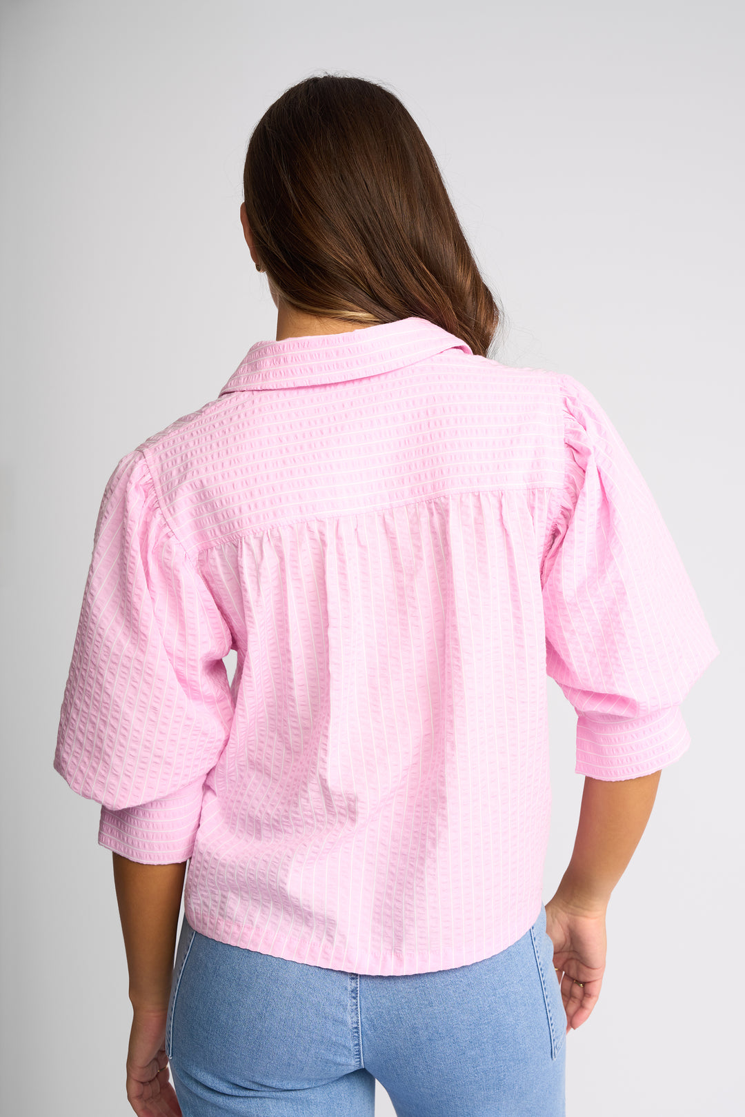 Emmett Shirt | Pink Stripe