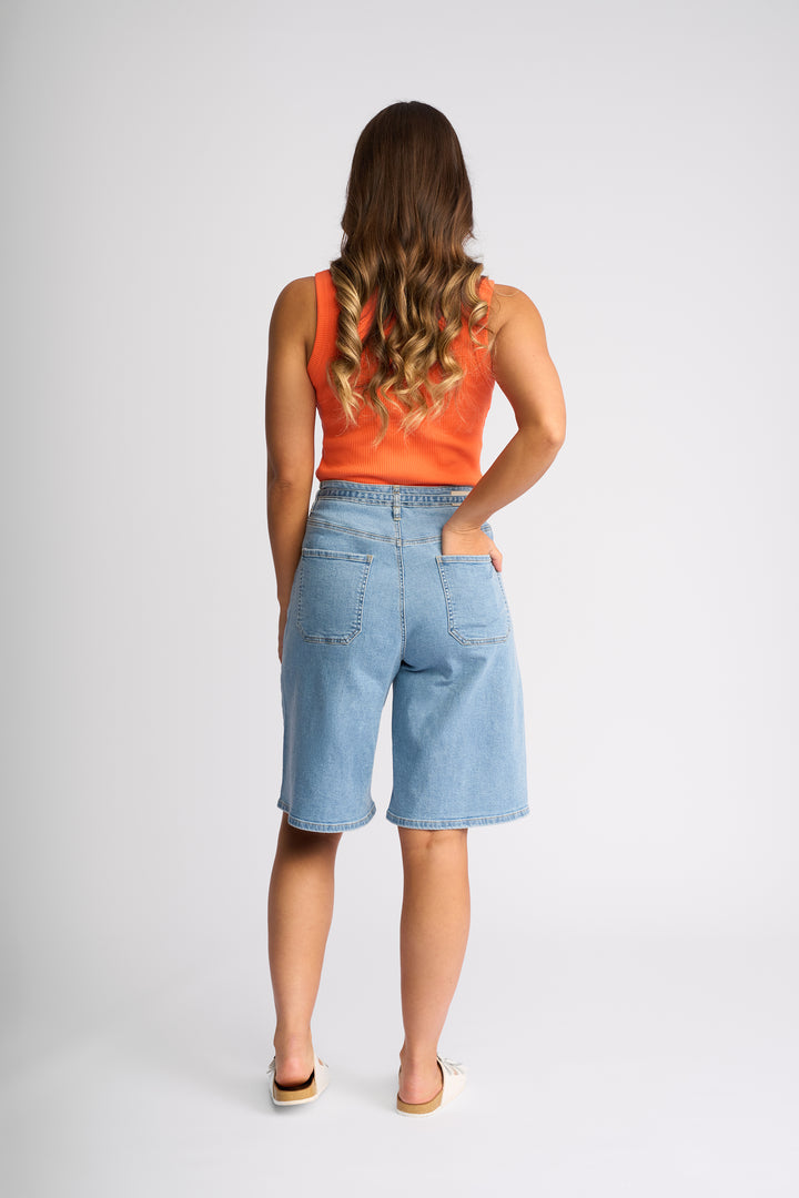 Zuri Short | Light Wash Denim