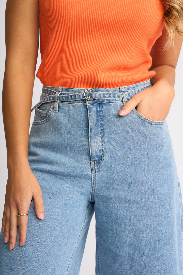 Zuri Short | Light Wash Denim