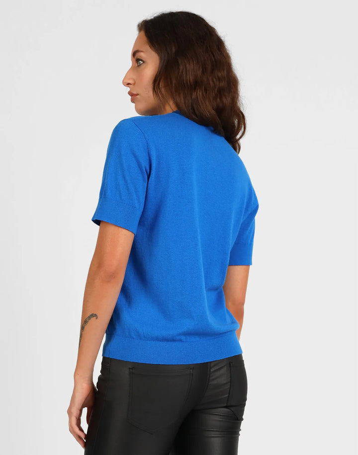 Merino Cotton Classic Tee | Electric Blue