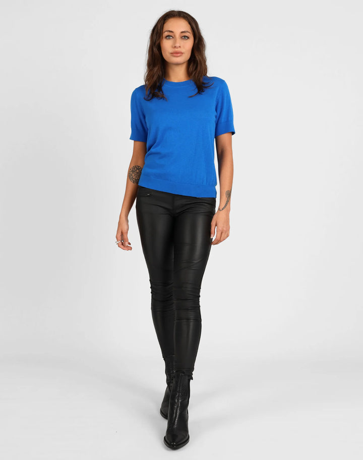 Merino Cotton Classic Tee | Electric Blue