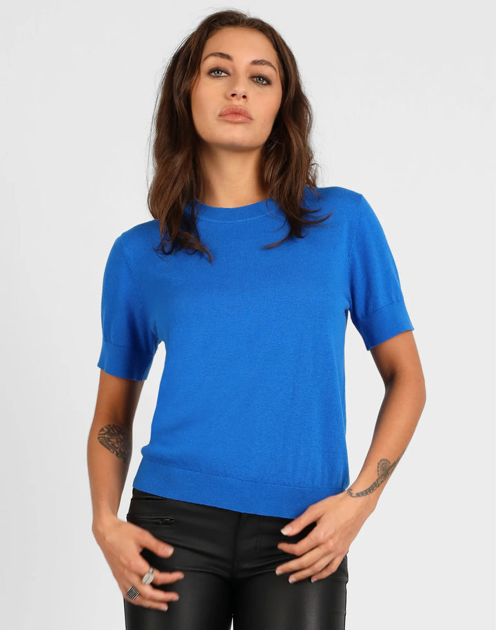 Merino Cotton Classic Tee | Electric Blue