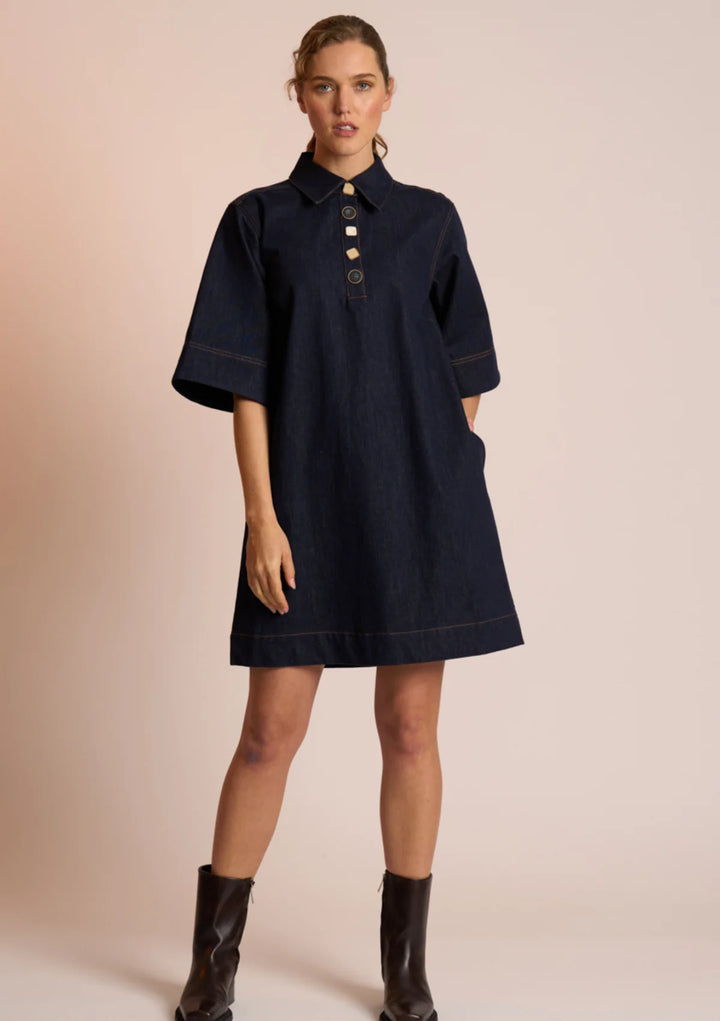 Ora Dress | Indigo