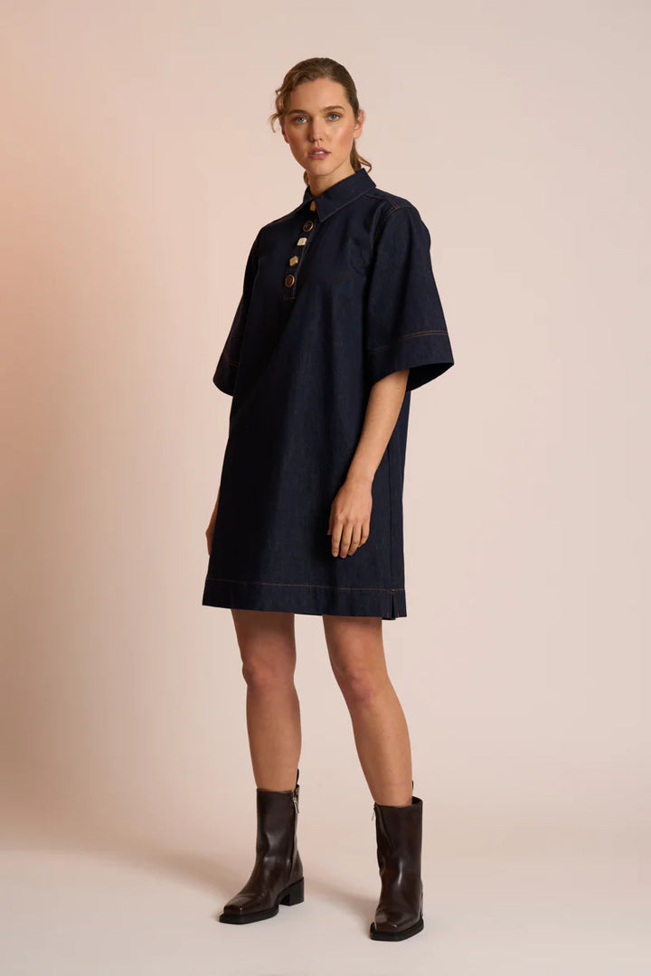 Ora Dress | Indigo