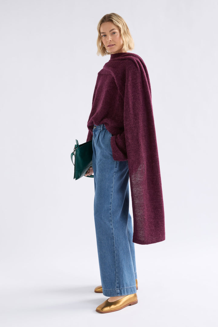 Fine Agna Scarf | Merlot