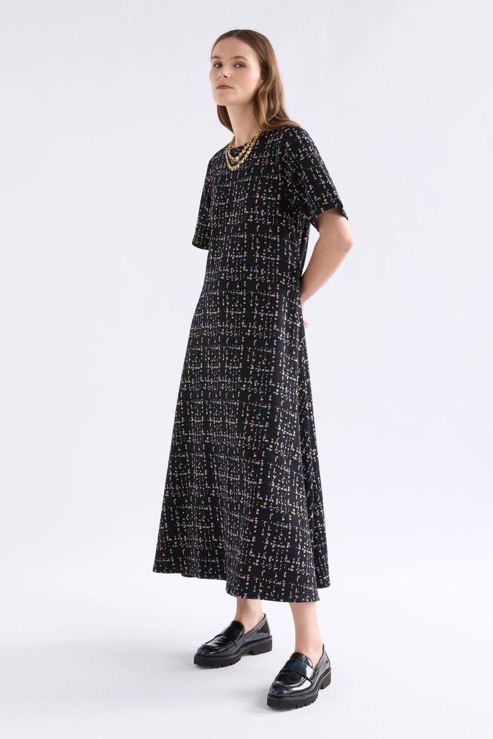 Mohr Long Dress | Black Multi