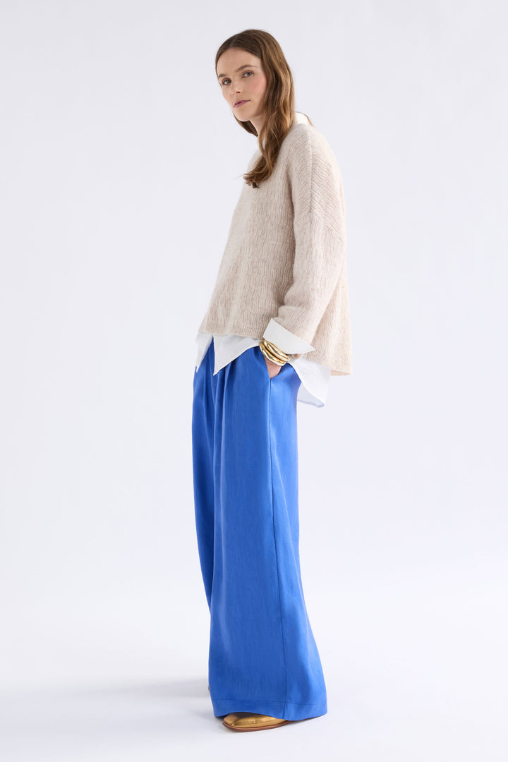 Agna Pattern Sweater | Ecru