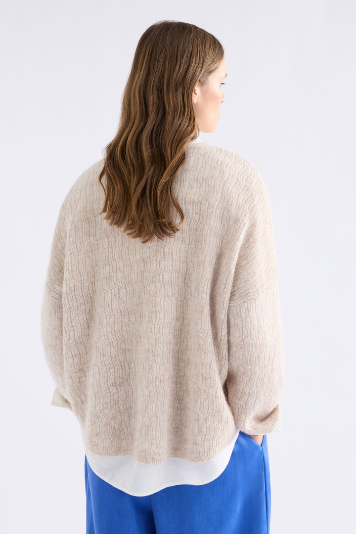 Agna Pattern Sweater | Ecru