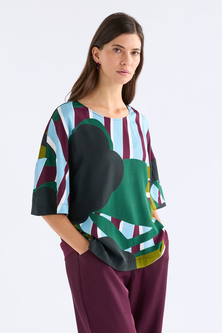 Kobaii Top | Stribe Print