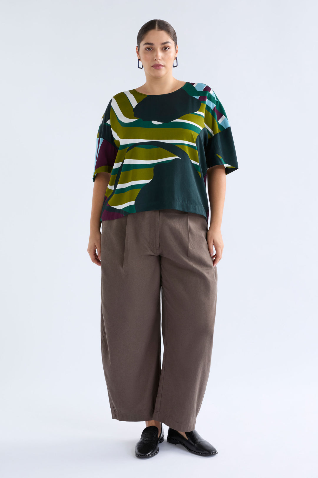 Kobaii Top | Stribe Print