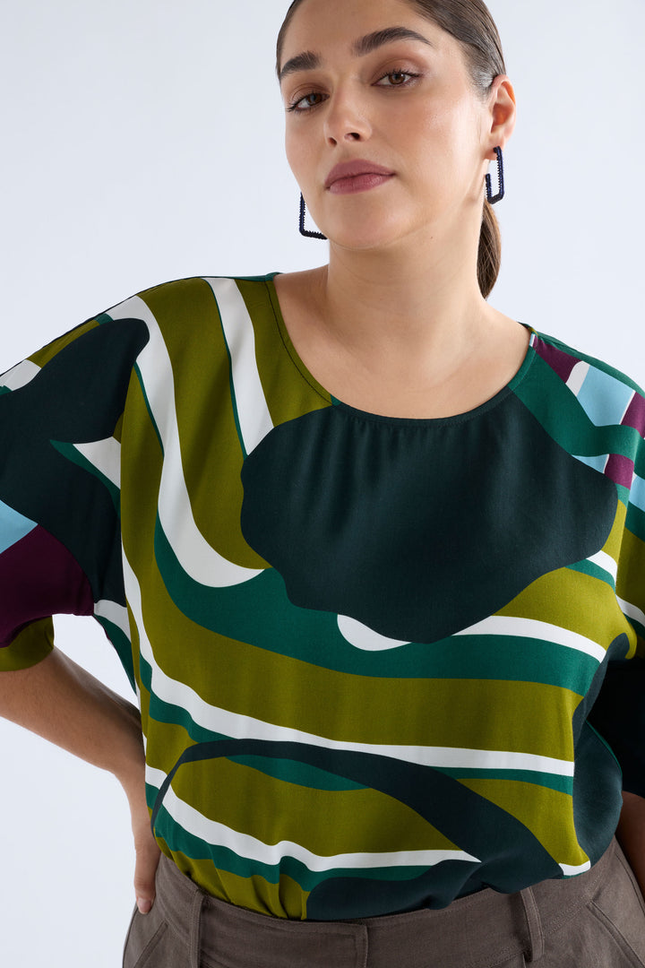 Kobaii Top | Stribe Print