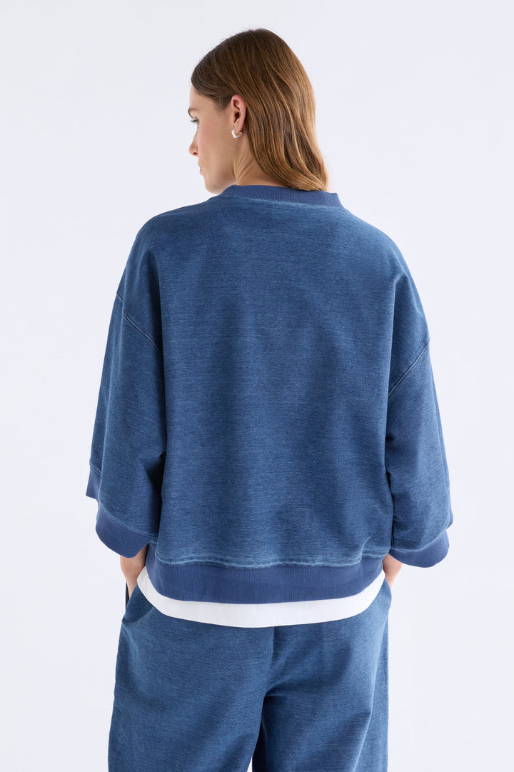 Enfield Tee | Mid Blue Wash