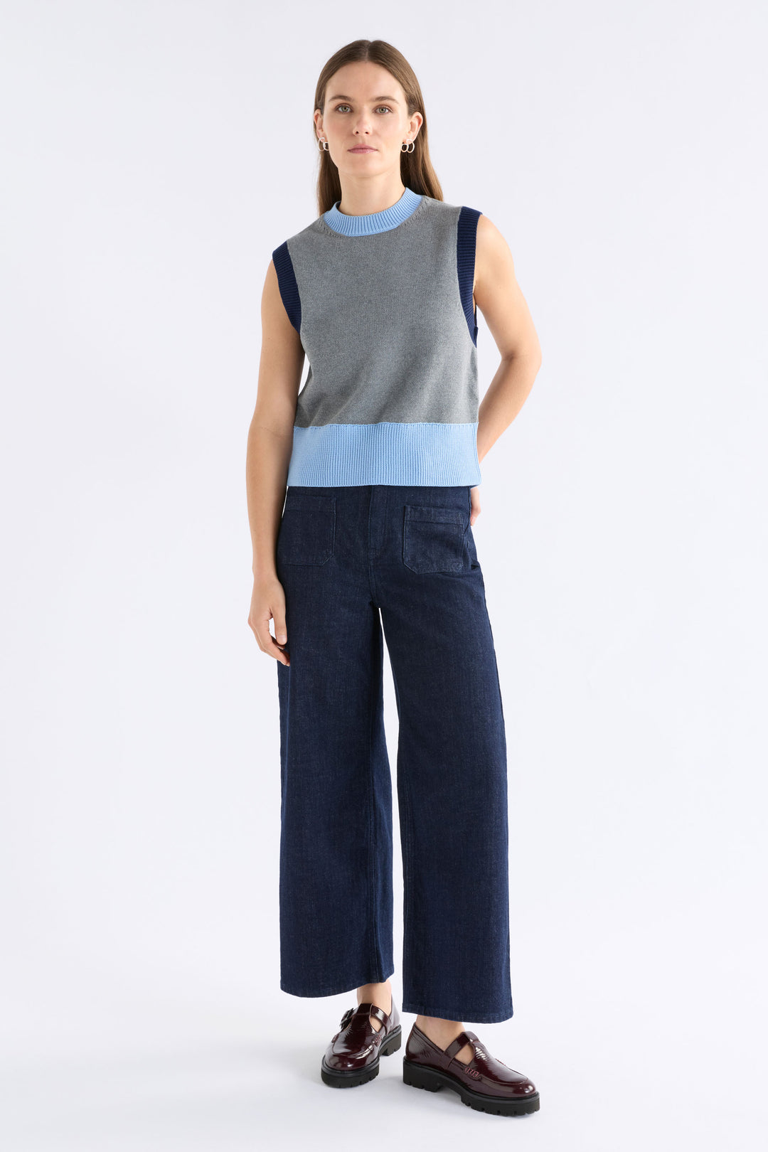 Bolsa Knit Vest | Grey Marle