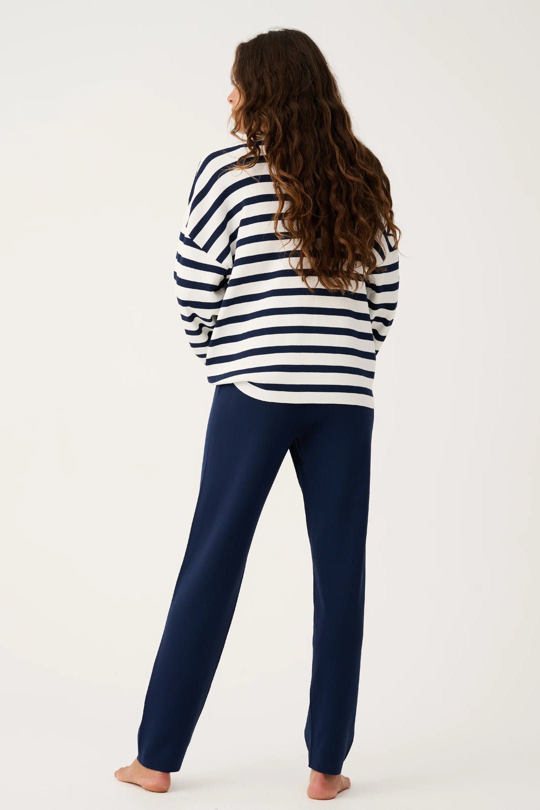 Rae Knit | Navy Stripe