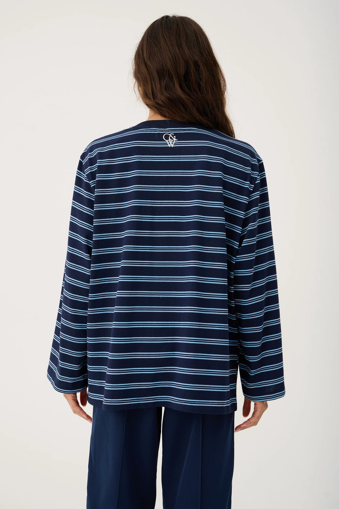 Harley L/S | Navy Stripe