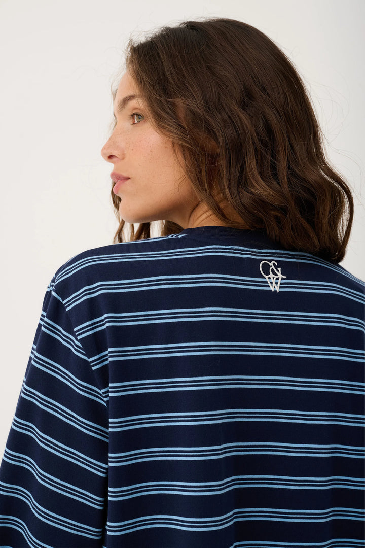 Harley L/S | Navy Stripe