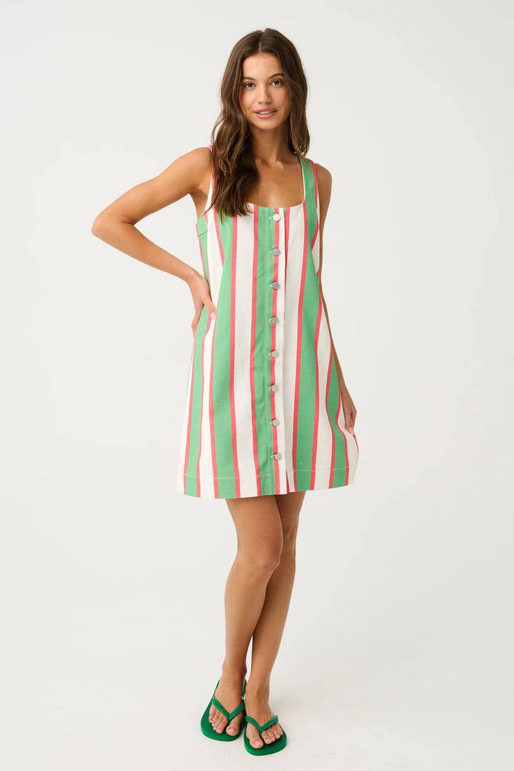 Abi Mini Dress | Carnival Stripe