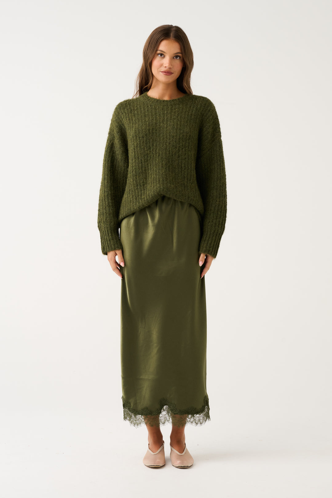 Lorenza Knit | Khaki