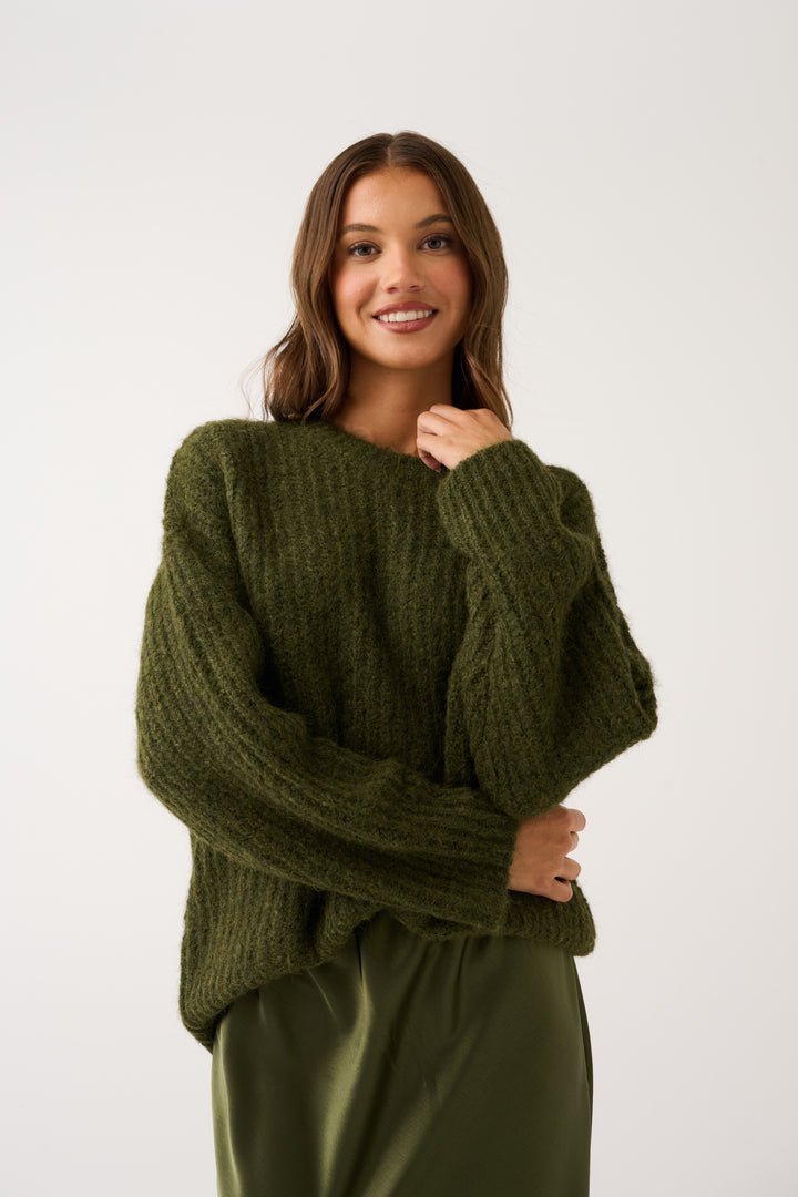 Lorenza Knit | Khaki