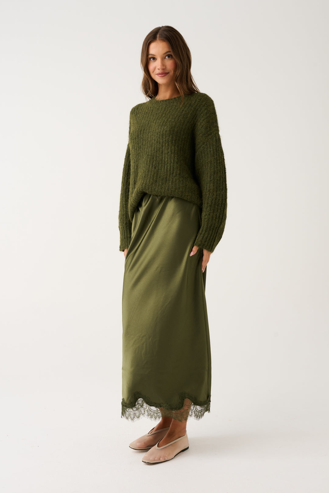 Lorenza Knit | Khaki