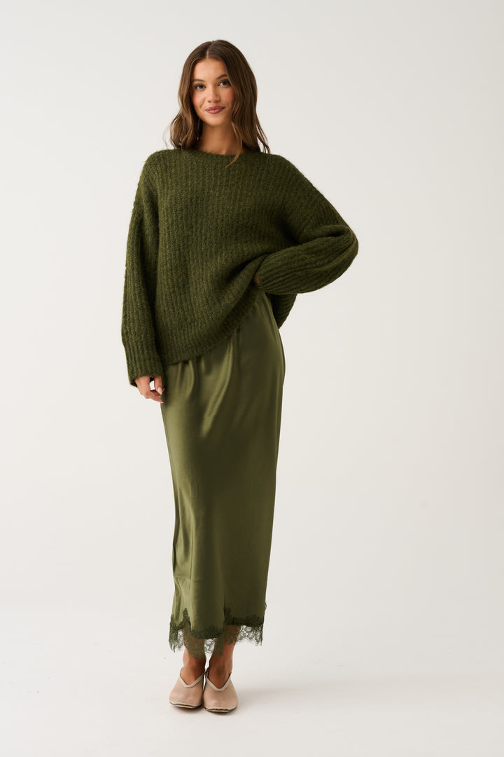 Lorenza Knit | Khaki