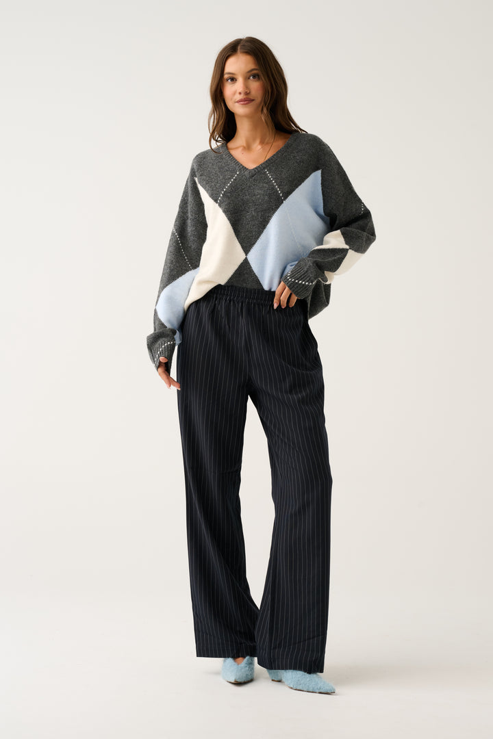 Jett Pant | Charcoal Pinstripe